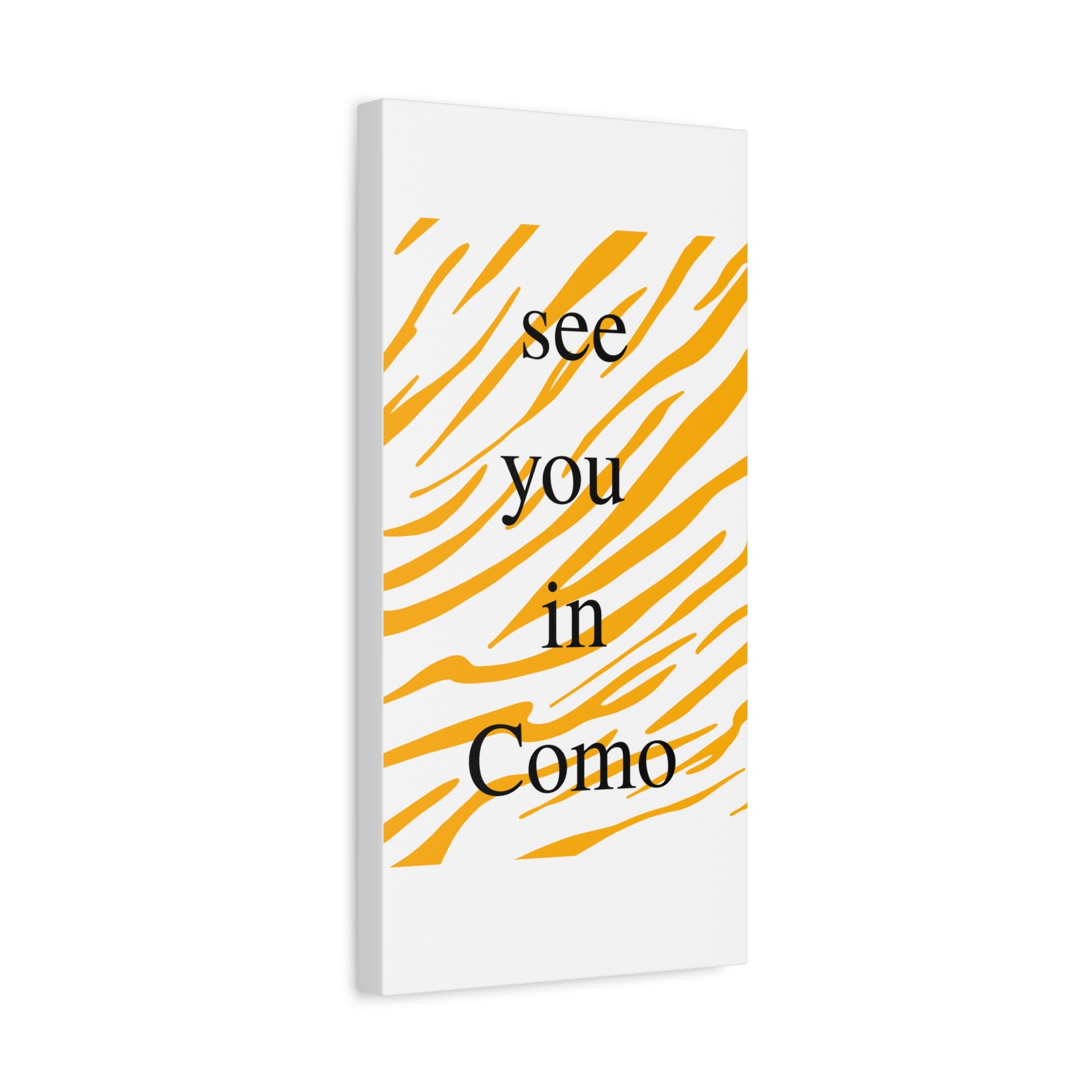 Stylish Canvas Wall Art, see you in Como, Zebra Pattern Decor, Gift for Nature Lovers, Home Decoration, Modern Wall Art
