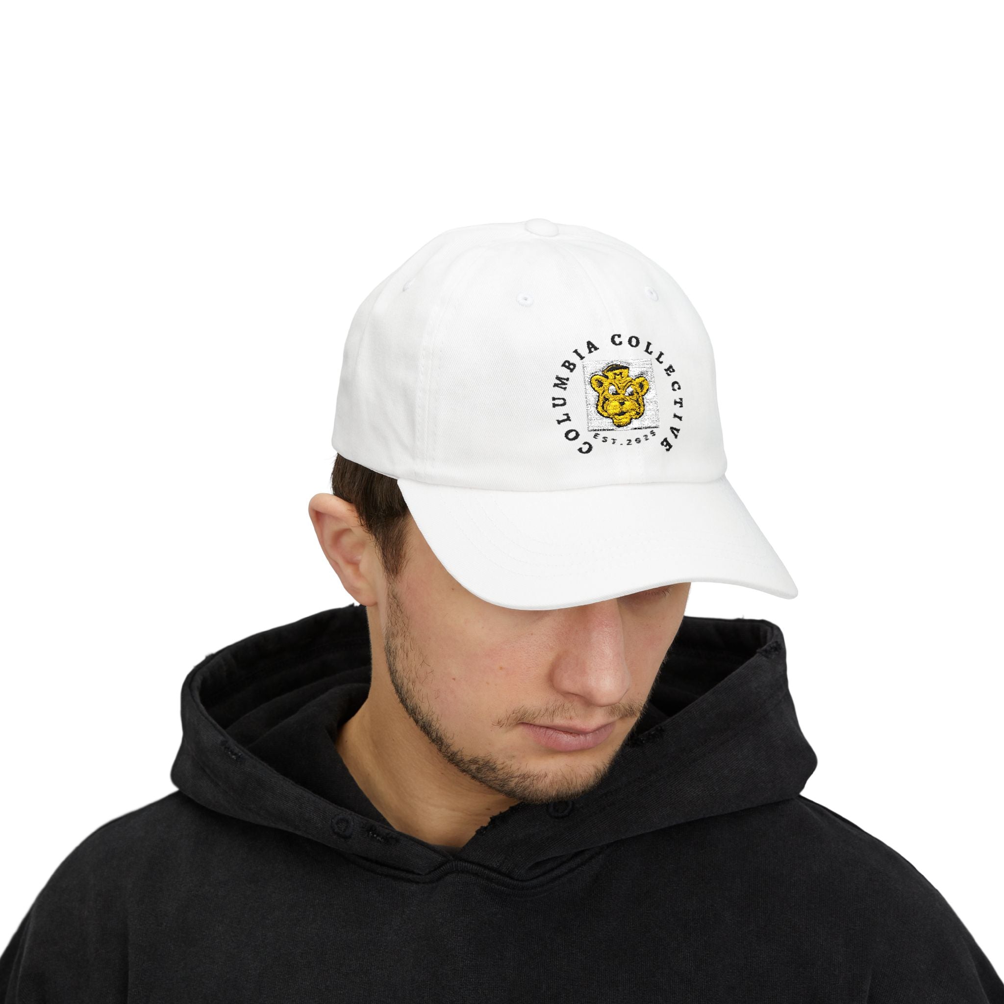 Stylish Classic Dad Cap, Casual Headwear, Gift for Him, Summer Accessories, Trendy Cap for Dads, Adjustable White Cap