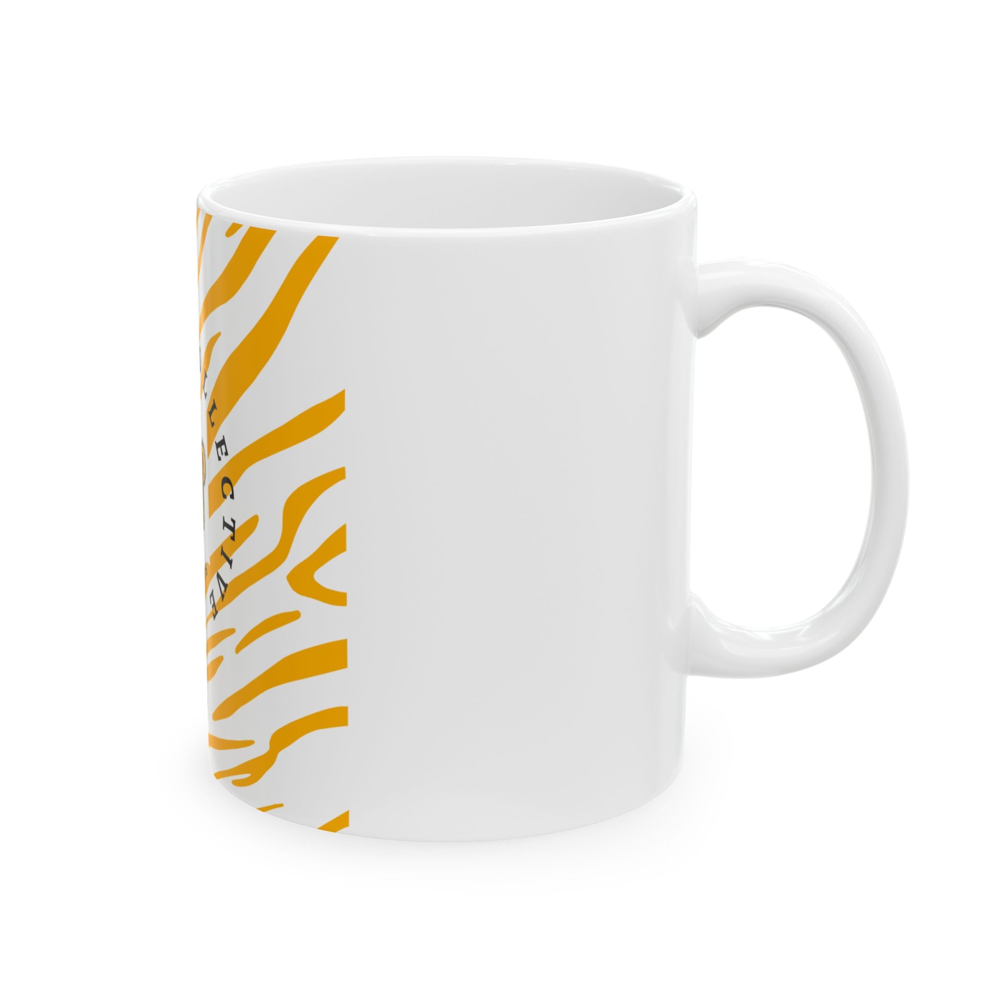 Columbia Collective Tiger Mug | Custom Ceramic Coffee Cup | Unique Mug Gift | Animal Print Drinkware | Fun Chic Kitchen Accessory